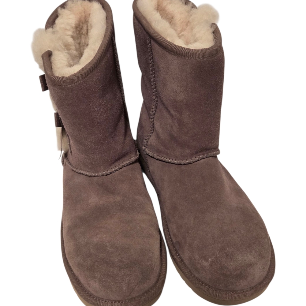 Koolaburra UGG Boots  Suede Victoria Short Winter Boot Sz 7 - Picture 3 of 16